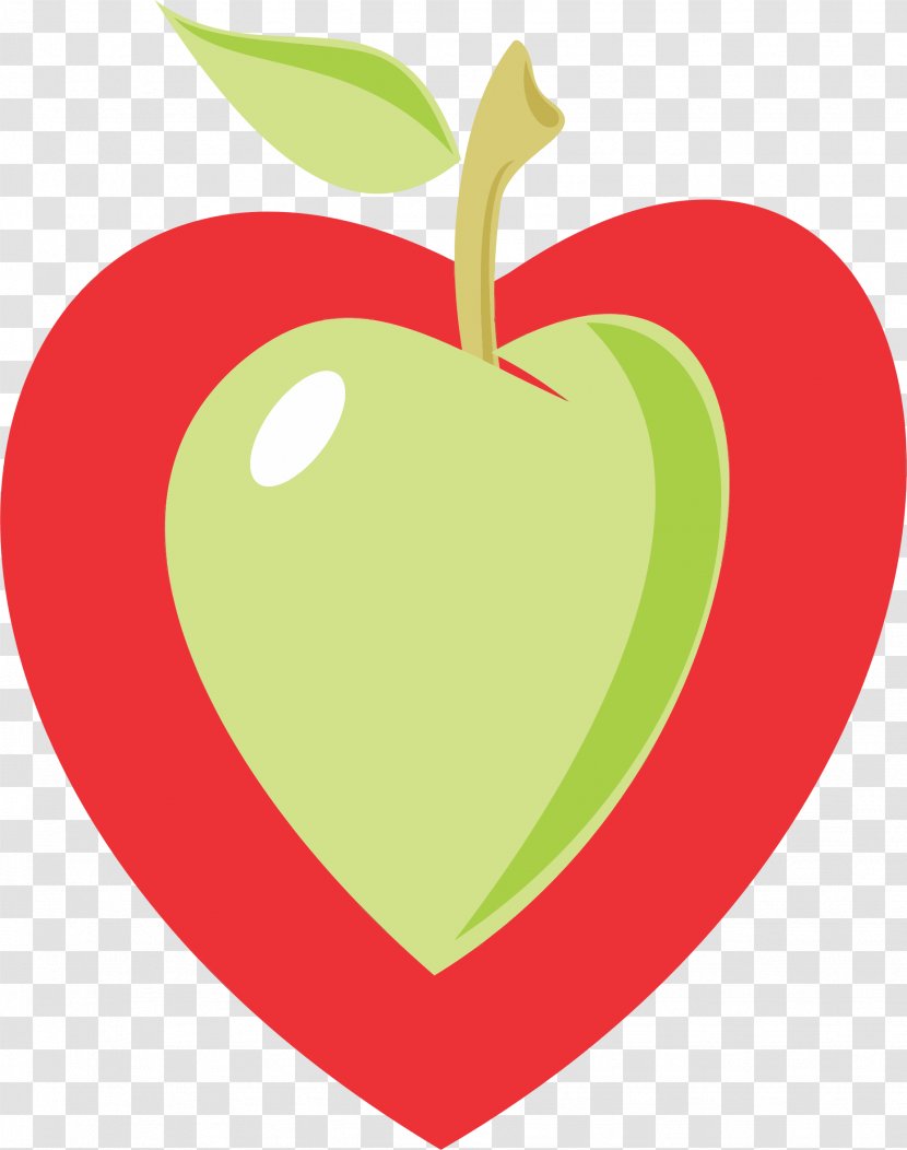 Apple Heart Clip Art - Watermelon Transparent PNG
