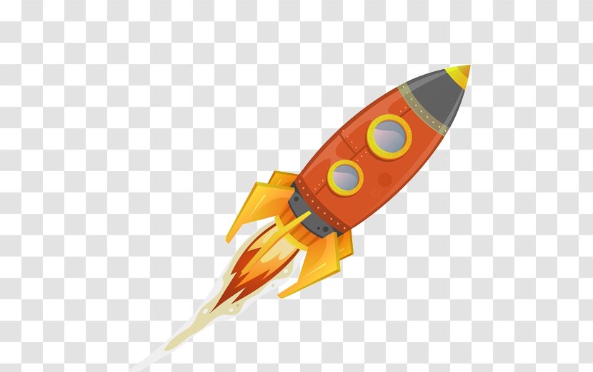 Spacecraft Cartoon Drawing - Vehicle - Rocket Transparent PNG