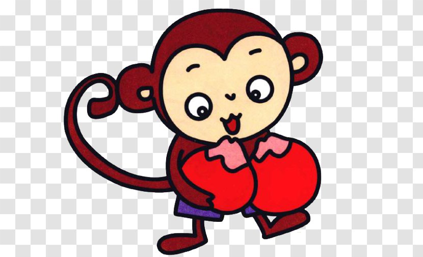 Sun Wukong Monkey Stroke Peach - Silhouette - Stealing Roses Monkeys Transparent PNG
