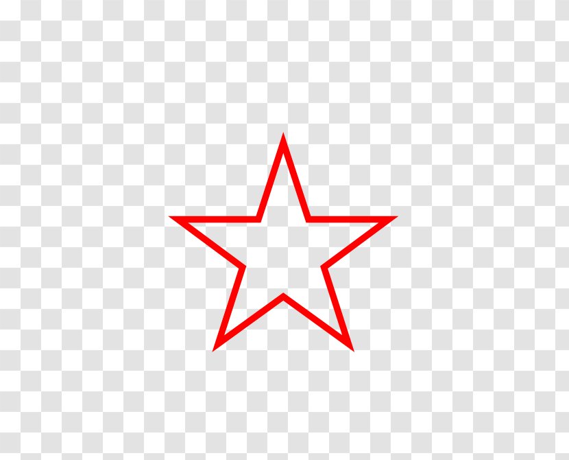 Five-pointed Star Line Clip Art - Fivepointed - Free Graphics Transparent PNG