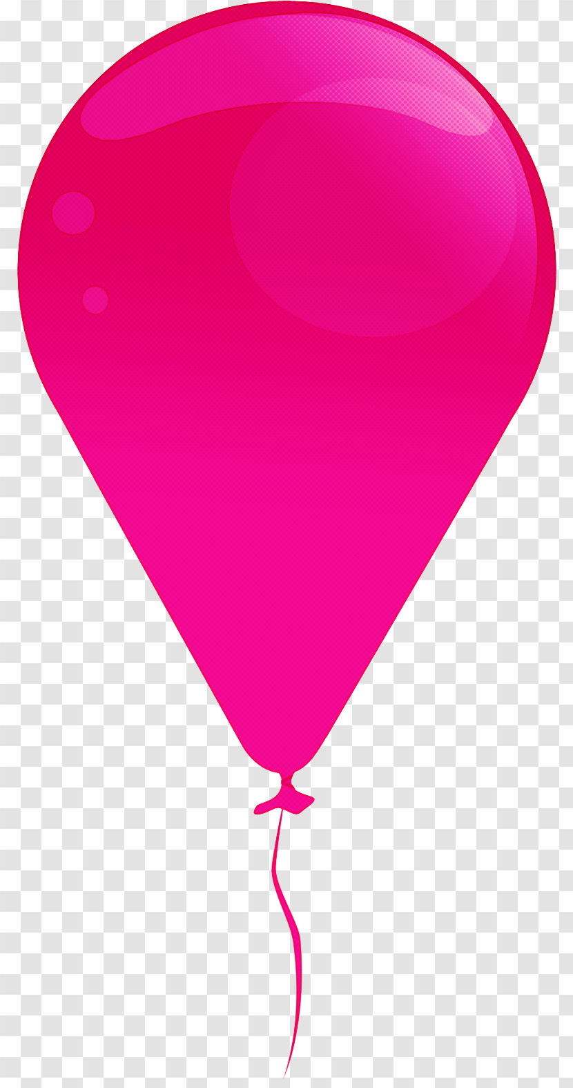 Pink Heart Red Balloon Magenta Transparent PNG