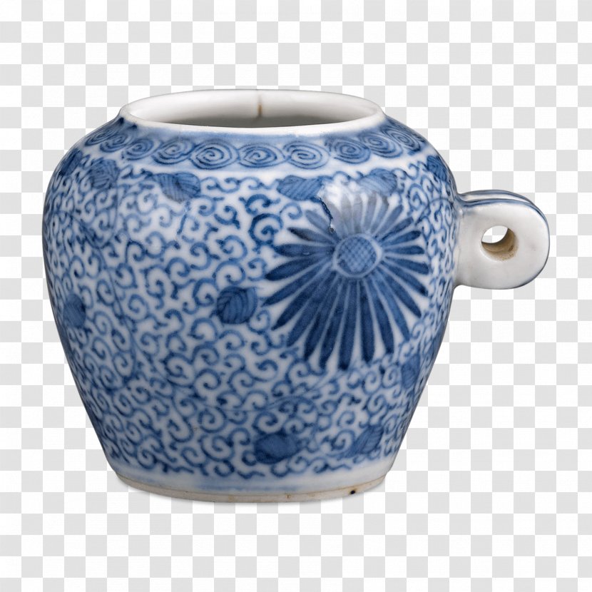 Porcelain Blue And White Pottery Ceramic Vase - Cup Transparent PNG