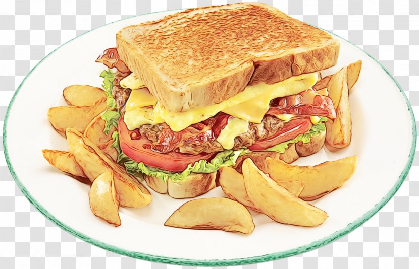 French Fries - Wet Ink - Hamburger Breakfast Sandwich Transparent PNG