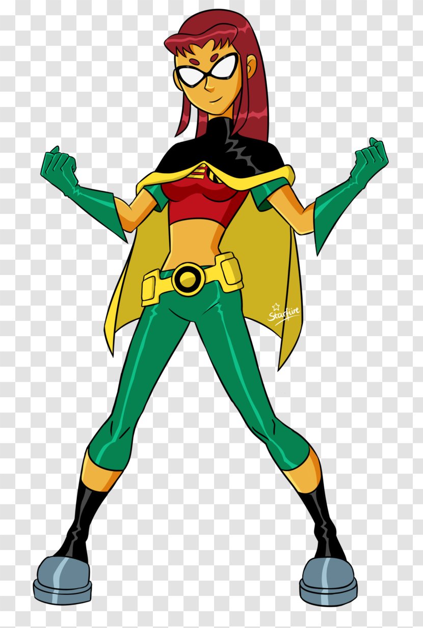 Starfire Robin Superhero Blackfire Teen Titans - Tree Transparent PNG