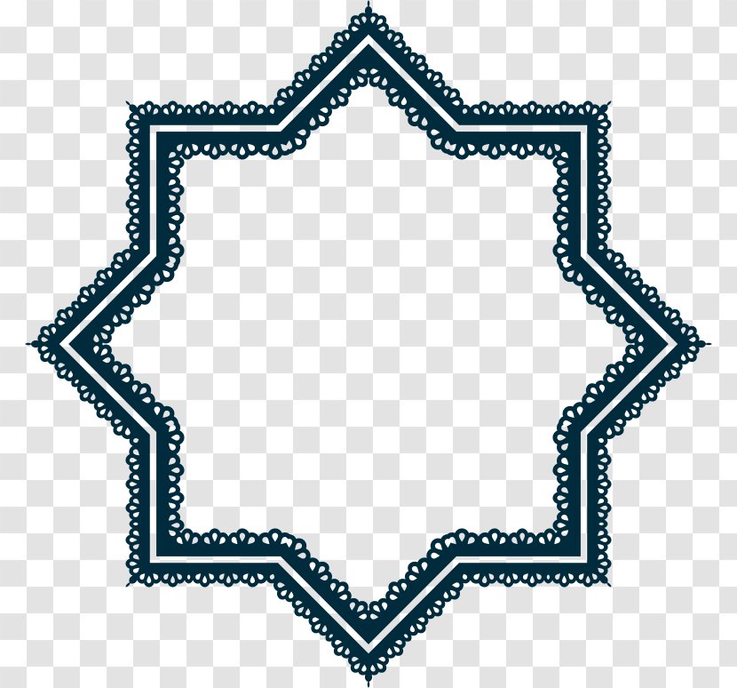 Islamic Geometric Patterns Architecture Star And Crescent - Rectangle - Lace Transparent PNG