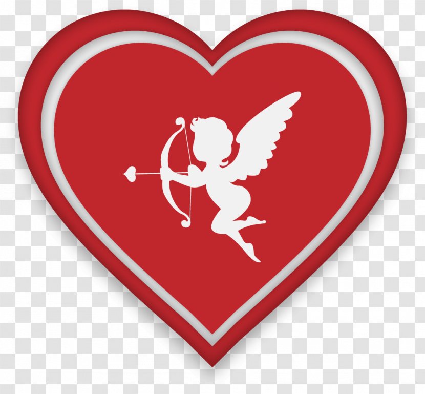 Heart Cupid Illustration - Frame - Hearts Transparent PNG