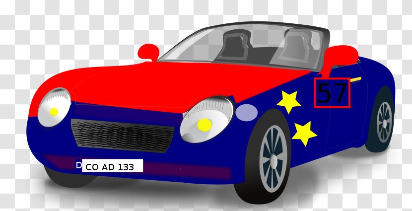Sports Car Clip Art - Automotive Exterior - Color Transparent PNG