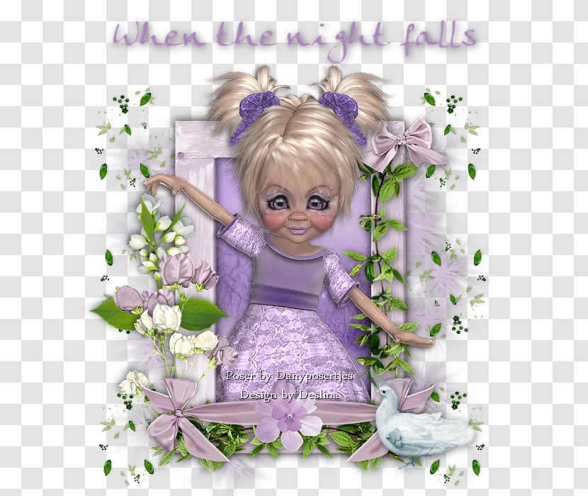 Floral Design Fairy Doll Angel M - Falls Transparent PNG