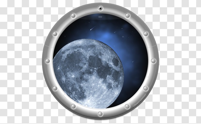 Full Moon Lunar Phase Blue Calendar - Window Transparent PNG