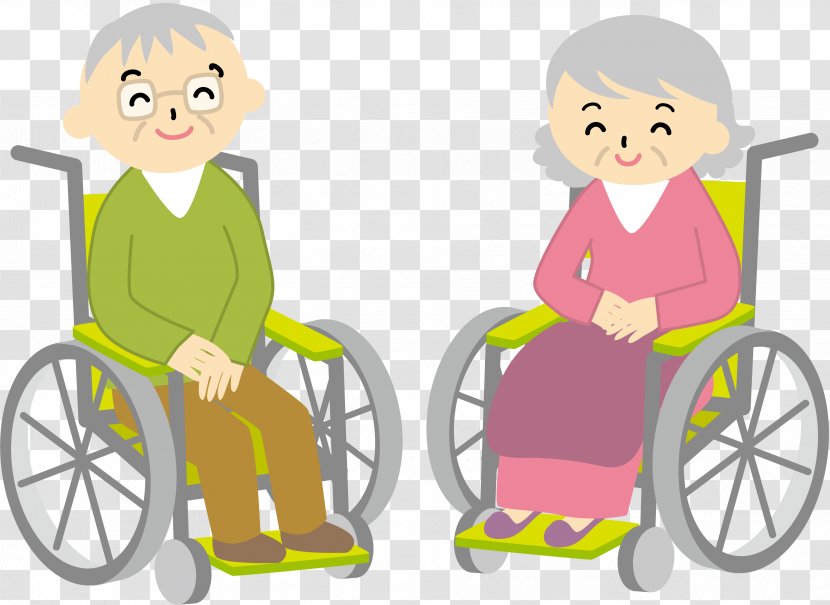Wheelchair Old Age Home Illustration Copyright-free - Walking Stick Transparent PNG