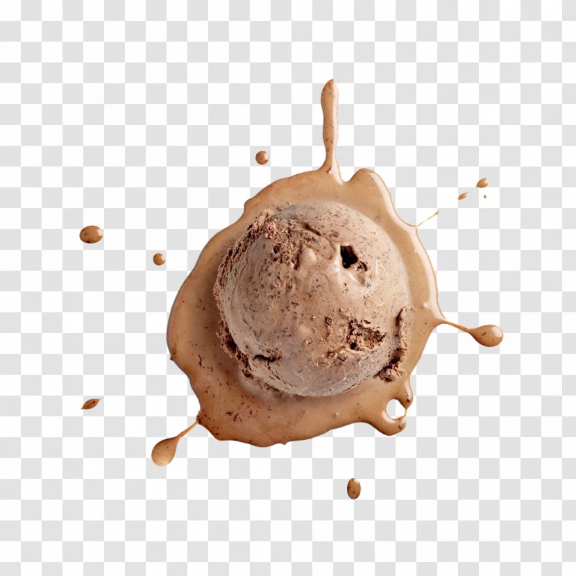 Chocolate Ice Cream Truffle - Flavor - Melted Ball Transparent PNG