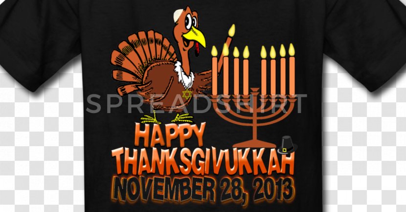 T-shirt Thanksgivukkah Hanukkah Sleeve Text Transparent PNG