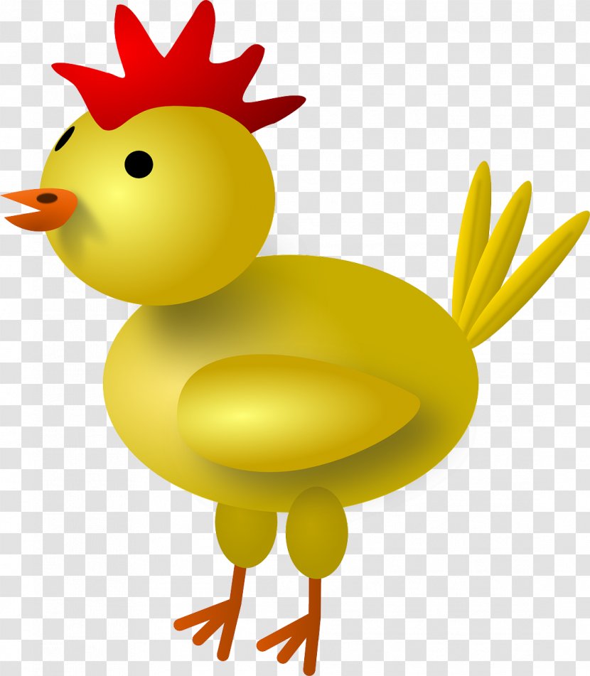 Chicken Poussin Rooster Clip Art - Cartoon - Yellow Chick Plasticine Transparent PNG