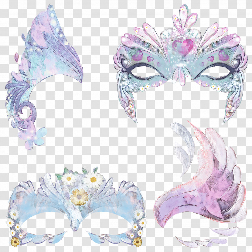 Lilac Ear Wing Costume Accessory Transparent PNG