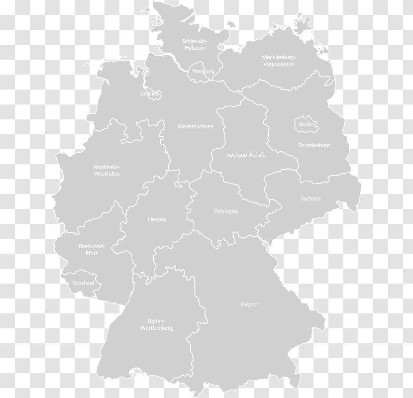Germany Blank Map Geography Royalty-free - Can Stock Photo Transparent PNG