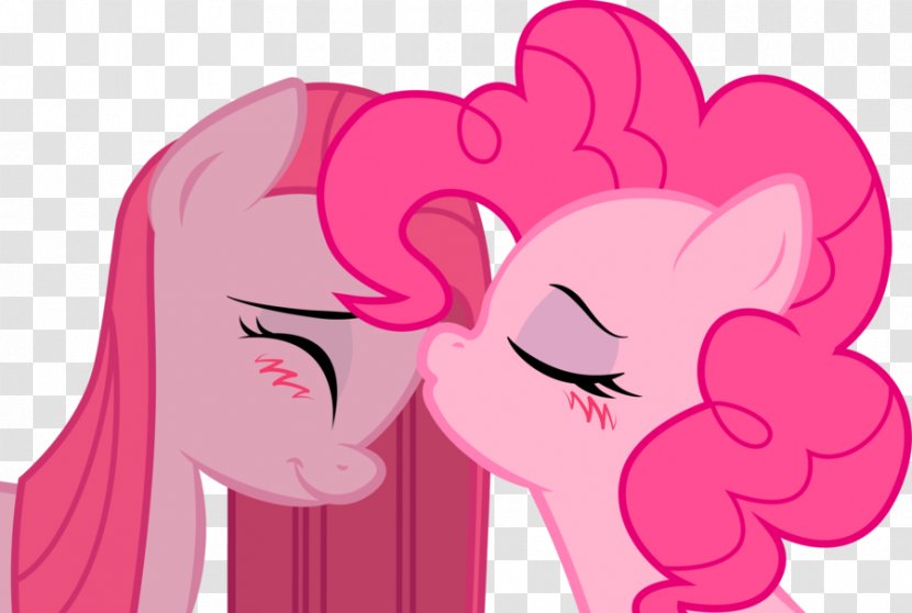 Pinkie Pie Rainbow Dash Applejack Twilight Sparkle Rarity - Cartoon - Kiss Transparent PNG