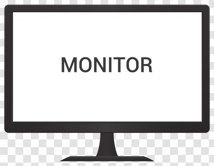 Computer Monitor Logo - Joystick - Vector Transparent PNG