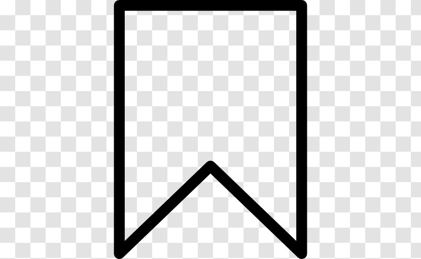 Bookmark Symbol - Triangle Transparent PNG