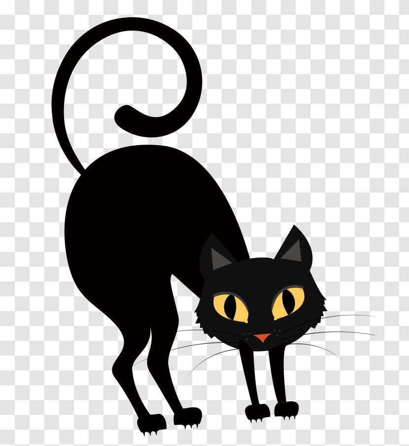 A Little Horror Dark Night Black Cat - Like Mammal Transparent PNG