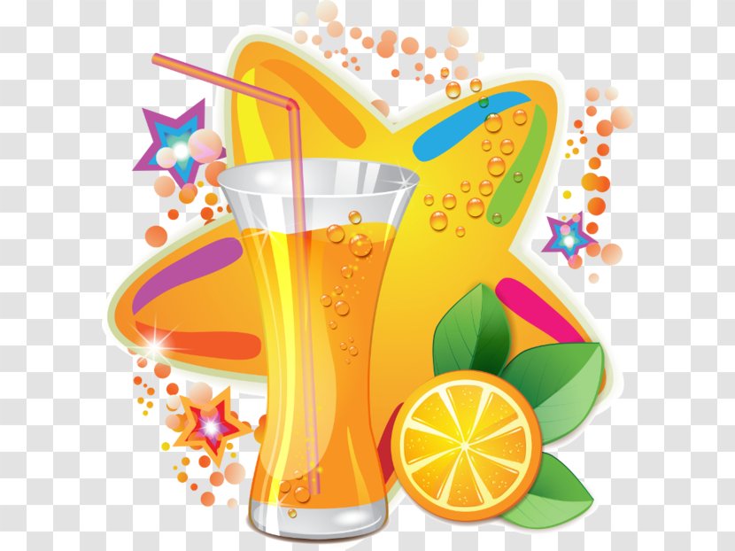Orange Juice Euclidean Vector Fruchtsaft - Cocktail Garnish - Great Icy Water Glass Beverage Transparent PNG