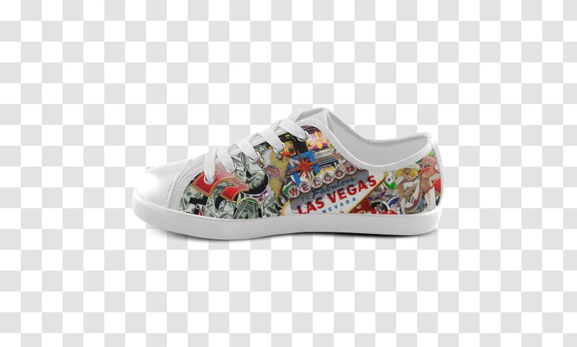 Sneakers Skate Shoe Gambling Las Vegas Strip - Athletic - Canvas Shoes Transparent PNG