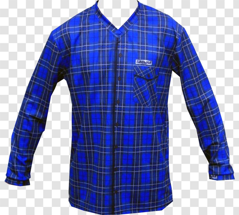 Tartan Electric Blue Cobalt Sleeve - Plaid - Race Transparent PNG