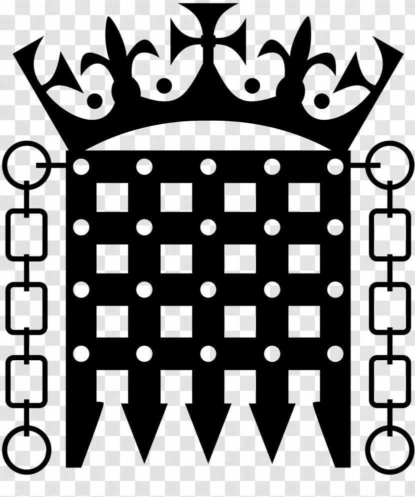 Palace Of Westminster Portcullis House Government The United Kingdom Parliament - Black And White Transparent PNG