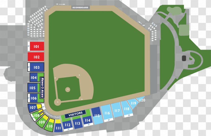 Greater Nevada Field Reno Aces Baseball Park Sports Venue - Structure - Outside Turner Transparent PNG