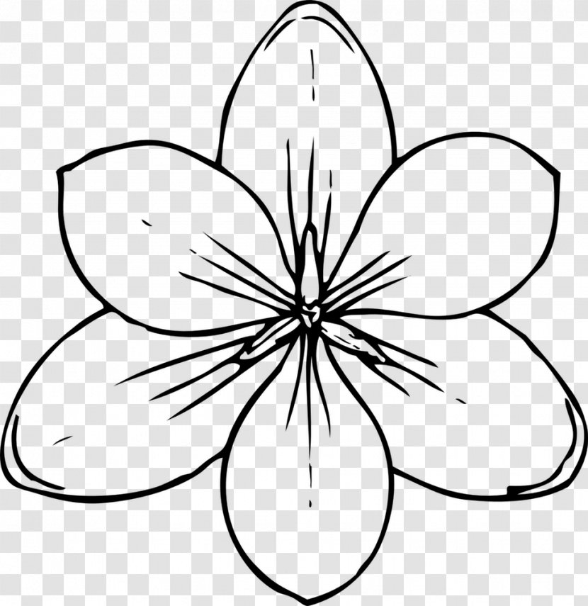 Coloring Book Flower Child Drawing Clip Art - Black And White Transparent PNG