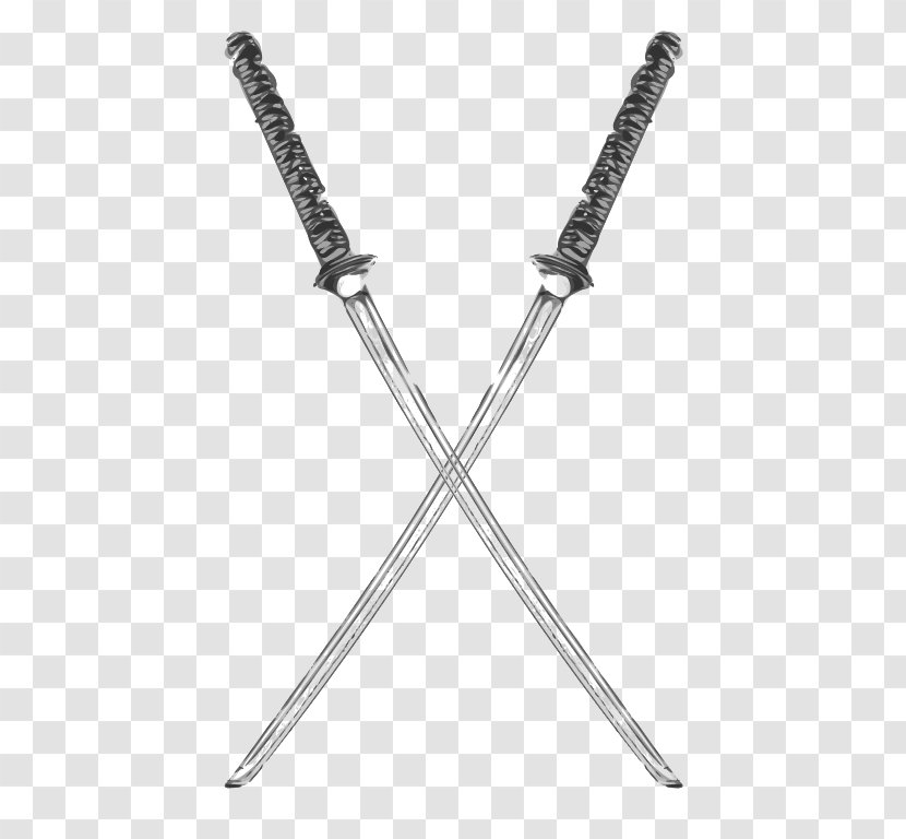 Katana Japanese Sword Drawing Weapon - Japan Transparent PNG