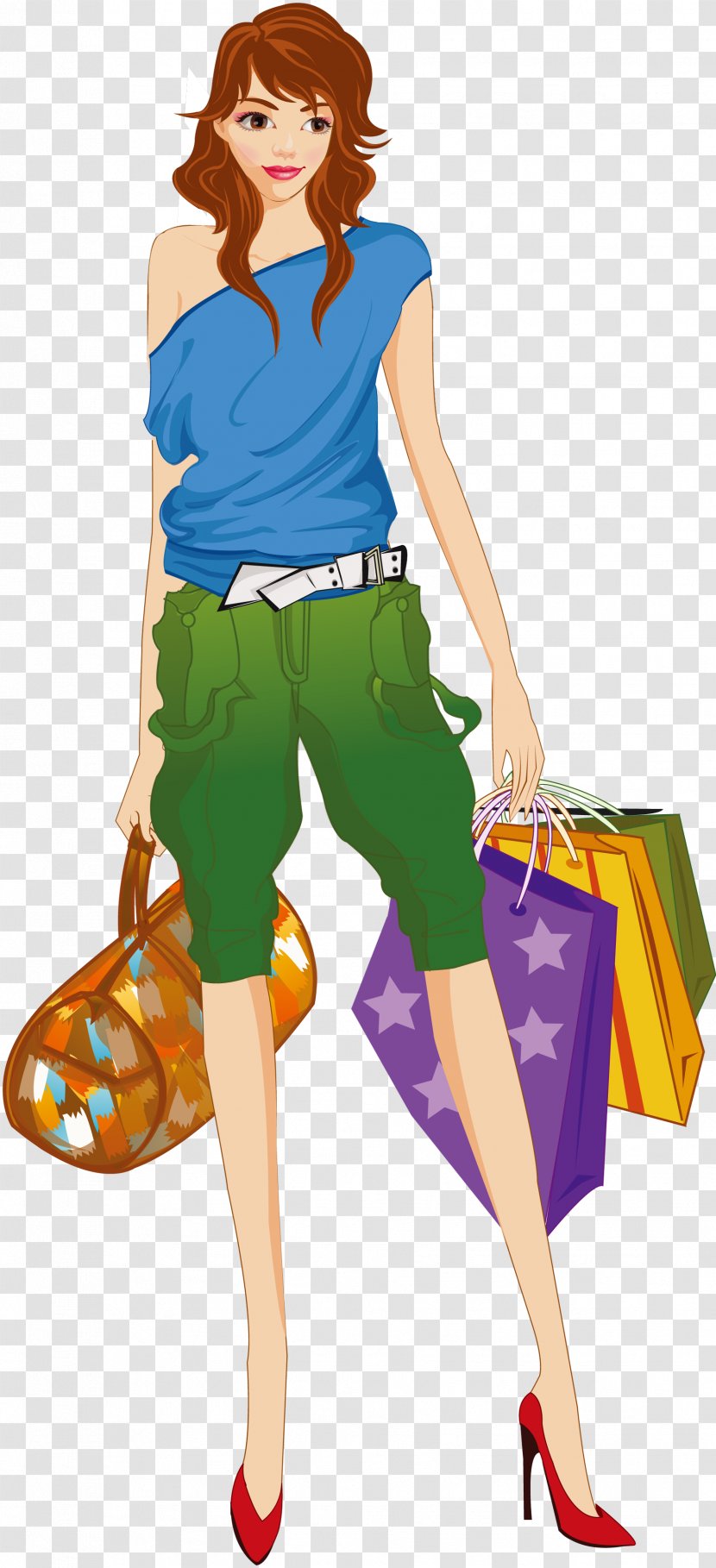Shopping Woman - Frame Transparent PNG