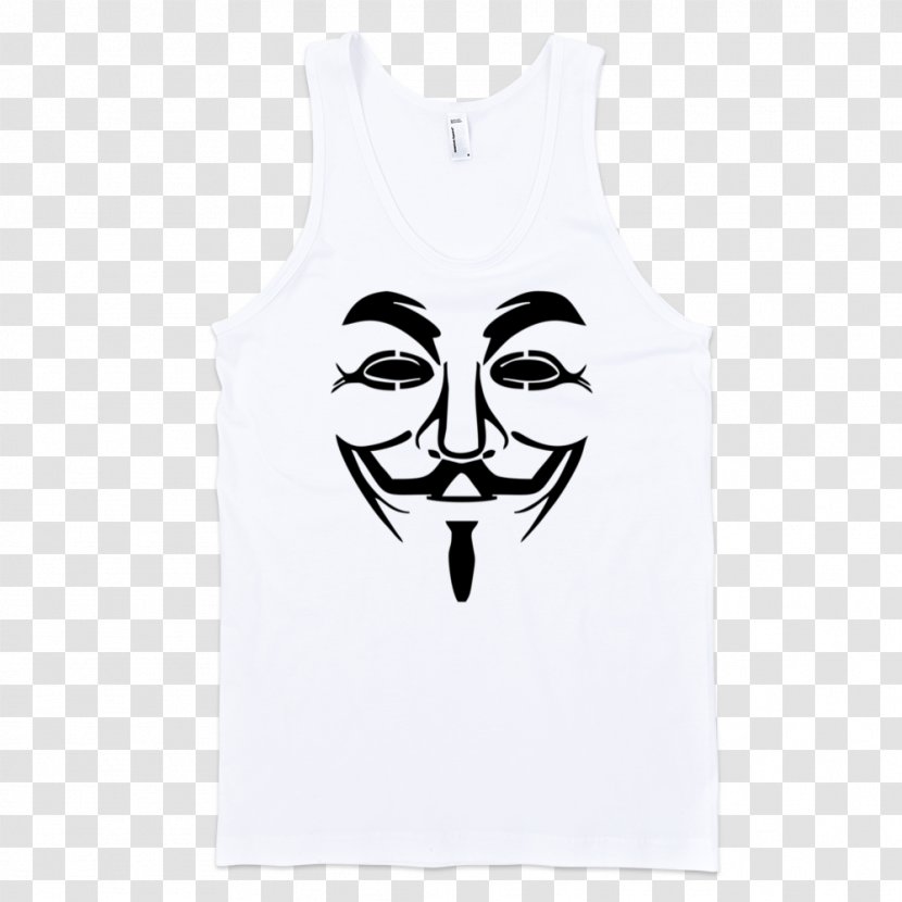 Guy Fawkes Mask Night Anonymous T-shirt - Disguise Transparent PNG