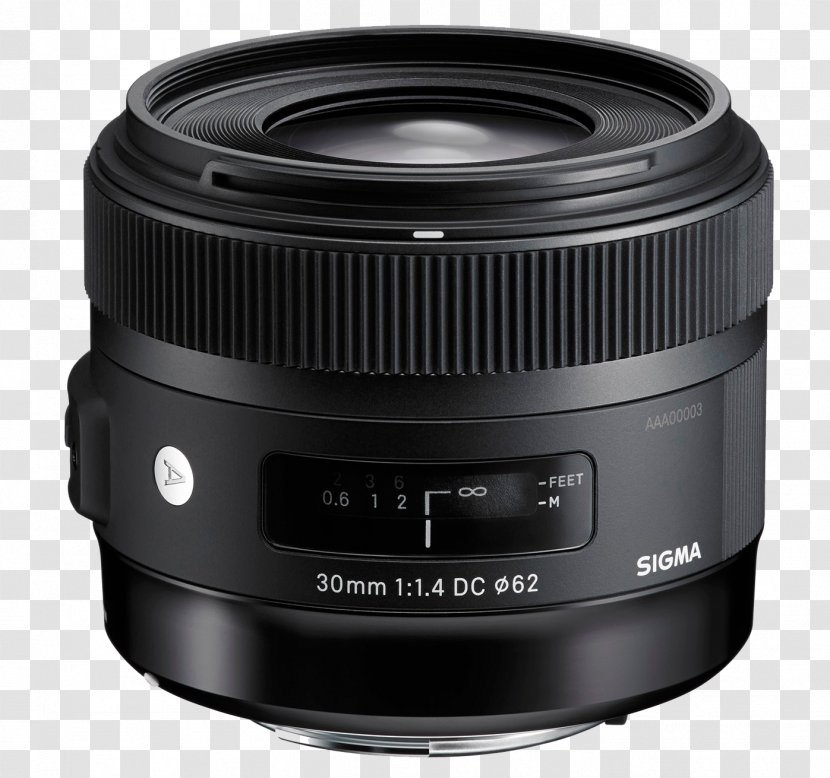 Sigma 30mm F/1.4 EX DC HSM Lens Canon EF Mount EOS Camera APS-C - F14 Ex Dc Hsm - LENS Transparent PNG