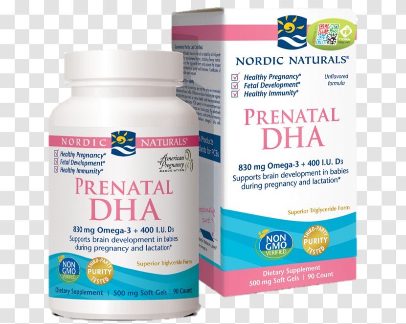 Dietary Supplement Docosahexaenoic Acid Gras Omega-3 Prenatal Care Vitamins - Infant Transparent PNG