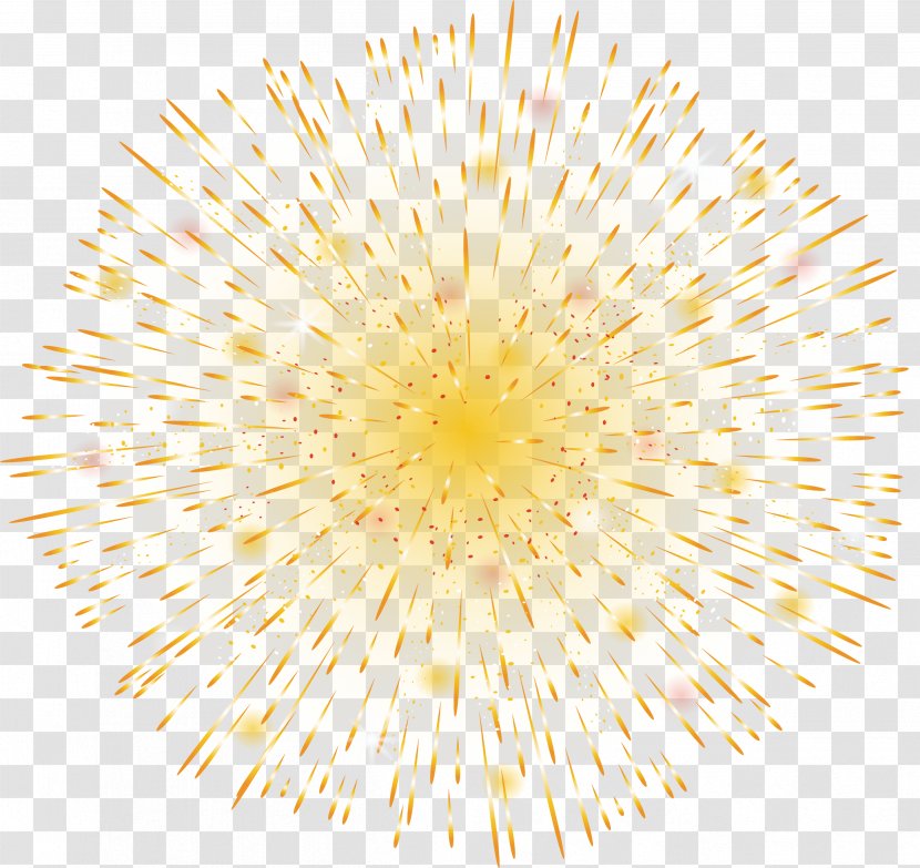 Fireworks Yellow Vecteur - Drawing - Ray Brilliant Transparent PNG