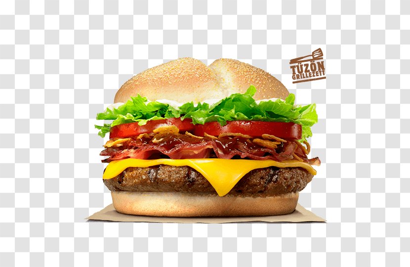 Whopper Hamburger Angus Cattle Chophouse Restaurant Cheeseburger - Fast Food - Steak Burger Transparent PNG