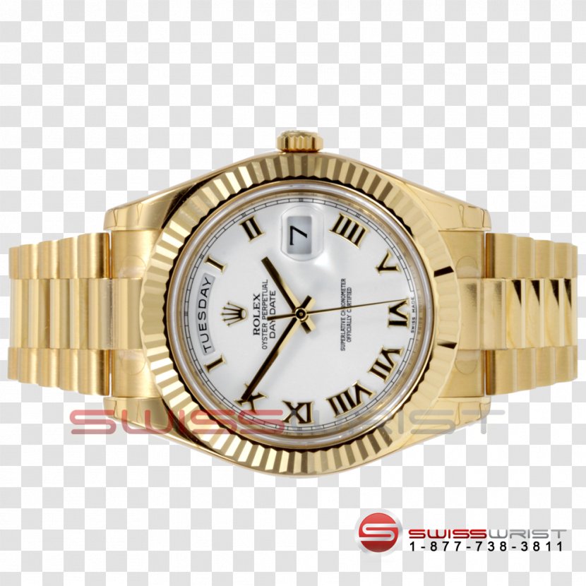 Rolex Day-Date Watch Strap Gold - Clothing Accessories Transparent PNG