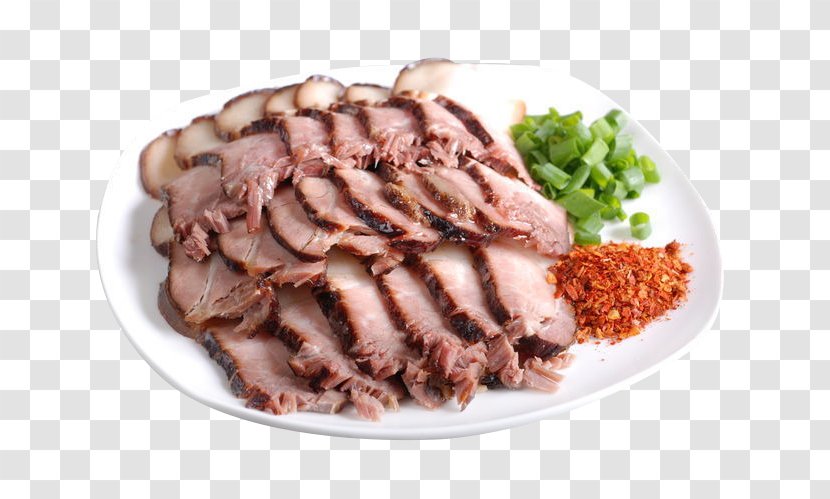 Chinese Cuisine Bacon Sichuan Curing Roast Beef - Pork Transparent PNG