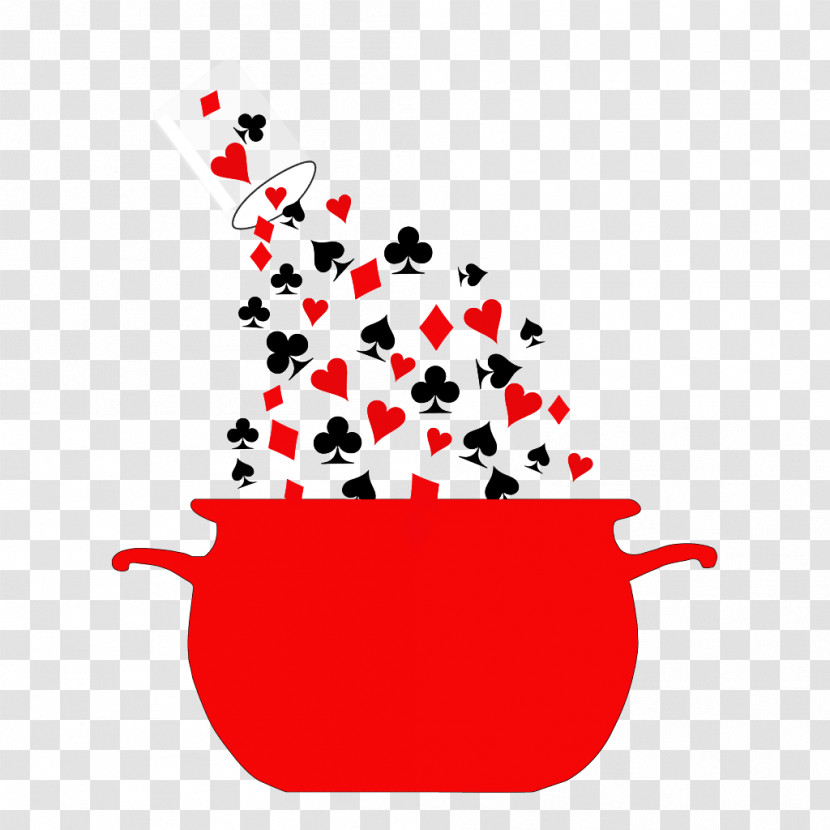 Red Tableware Plant Transparent PNG