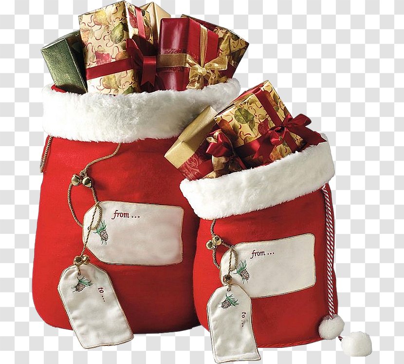 Gift Christmas Happiness Santa Claus Easter - Hamper Transparent PNG