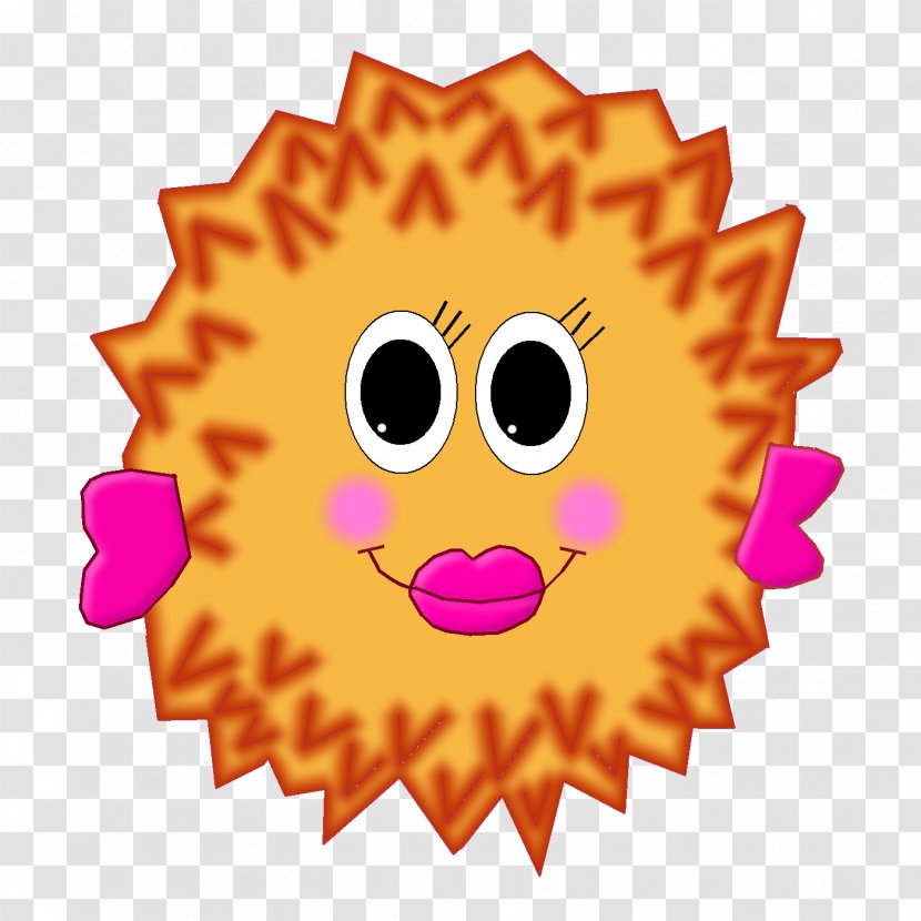 Smiley Clip Art Sunflower M Line - Orange Transparent PNG