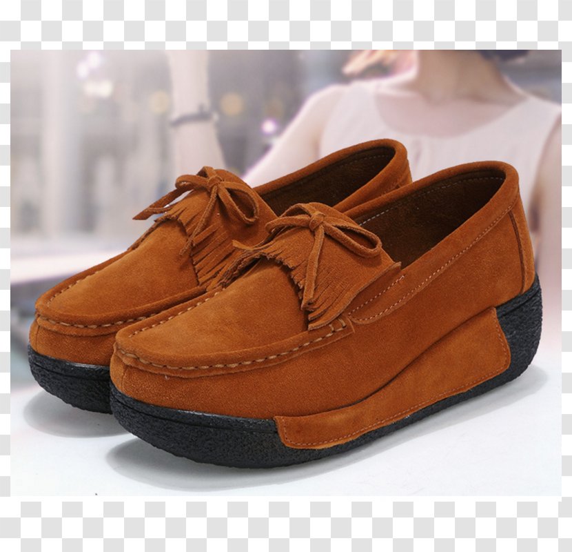 Slip-on Shoe Slipper Suede Tassel - Woman - Casual Shoes Transparent PNG