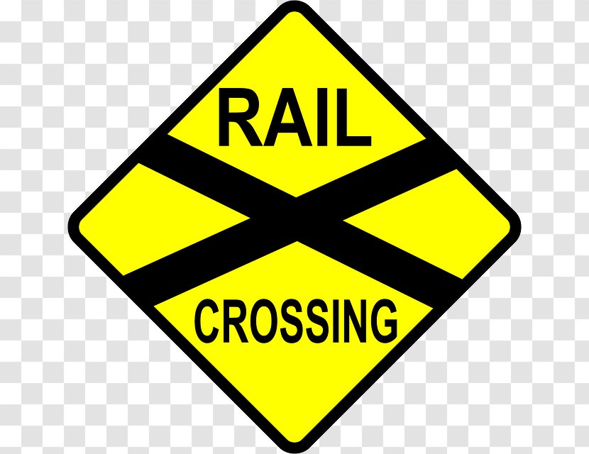 Rail Transport Level Crossing Train Crossbuck Track - Symbol - Signs And Symbols Transparent PNG