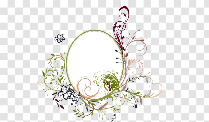 Illustration - Watercolor - Creative Man Vine Round Frame Transparent PNG