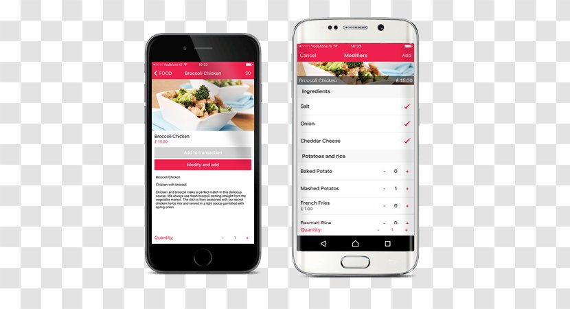 Smartphone Feature Phone Mobile Phones Handheld Devices Point Of Sale - Restaurant Menu App Transparent PNG