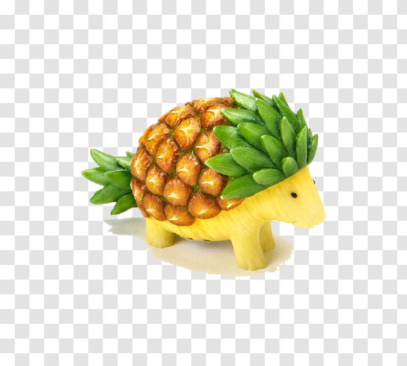 Birthday Cake Food Fruit Pineapple Creativity - Ananas - Made Of Hedgehog Transparent PNG