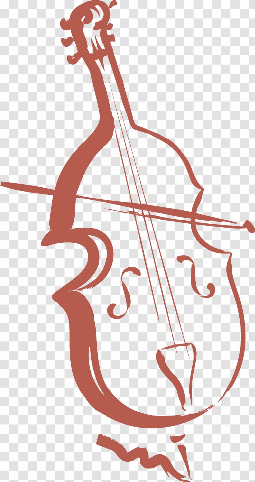 Cello Technique Clip Art Illustration Violin - Flower Transparent PNG