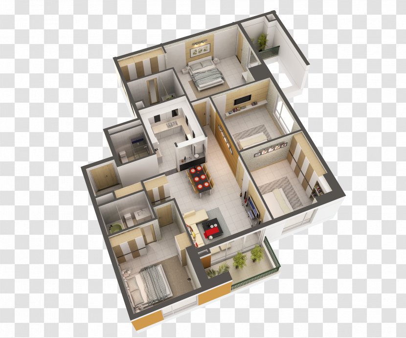 House Plan Interior Design Services 3D Computer Graphics Floor - Architecture Transparent PNG