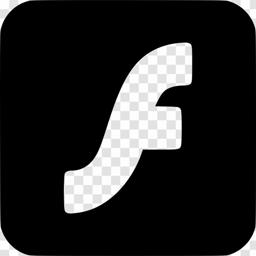 Adobe Flash Player Logo White Thumb - Design Transparent PNG
