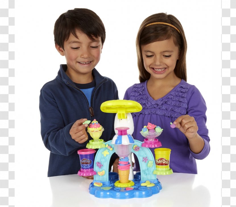 Play-Doh Ice Cream Cones Sundae Food Scoops Transparent PNG